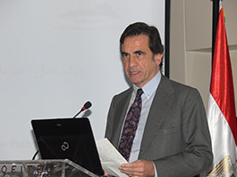 D. Fidel Sendagorta Gómez del Campillo,  embajador de España en El Cairo